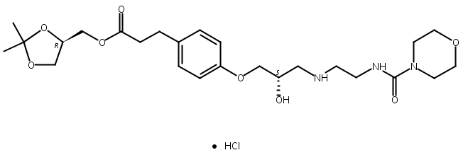4-[（2S）-2-羟基-3-[[2-[(4-吗啉羰基)氨基]乙基]氨基]丙氧基]苯丙酸 [(4R)-2,2-二甲基-1,3-二氧戊环-4-基]甲酯盐酸盐