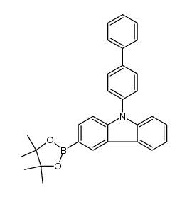 9-[1,1'-联苯]-4-基-3-(4,4,5,5-四甲基-1,3,2-二氧杂环戊硼烷-2-基)-9H-咔唑