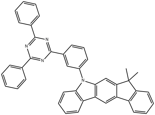 5-（3’-（4,6-二苯基-1,3,5-三嗪-2-基）[1,1'-联苯基]-3-基）-7,7-二甲基-5,7-二氢吲哚[2,1-b]并咔唑