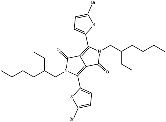 3,6-双(5-溴-2-噻吩基)-2,5-双(2-乙基己基)-2,5-二氢吡咯并[3,4-c]吡咯-1,4-二酮