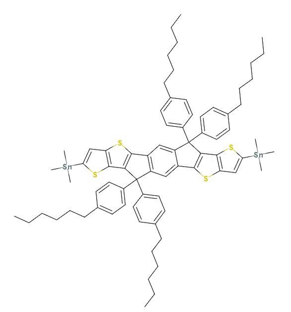 二(三甲基锡)-四(对己基苯)-引达省并二并二噻吩