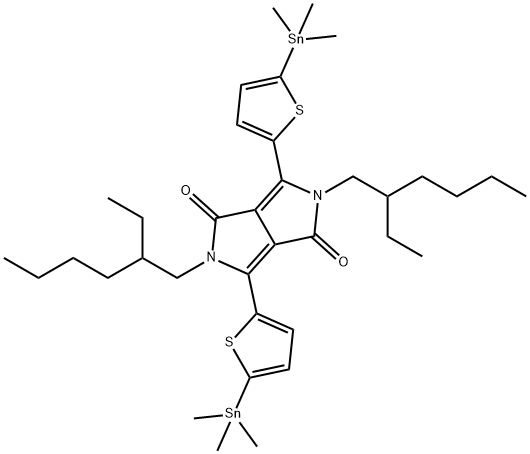 2,5-双(2-乙基己基)-3,6-二(5-(三甲基锡烷基)噻吩-2-基)吡咯并[3,4-c]吡咯-1,4(2H,5H)-二酮