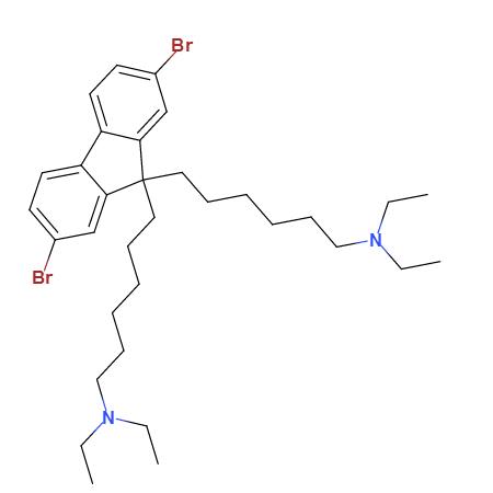 2,7-dibromo-9,9-bis(6-(N,N-diethylamino)hexyl)fluorene