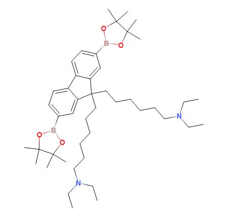 2,7-bis(4,4,5,5-tetramethyl-1,3,2-dioxaborolane-2-yl)-9,9-bis(6-(N,N-diethylamino)hexyl)fluorene