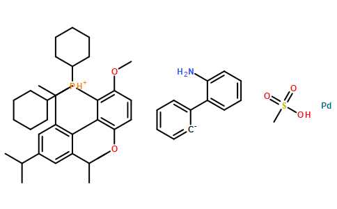 甲烷磺酸(2-二环己基膦)-3,6-二甲氧基-2',4',6'-三异丙基-1,1'-联苯)(2'-氨基-1,1'-联苯-2-基)钯(II)