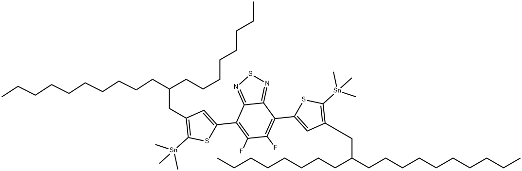 5，-6-二氟-（4-（2-辛基十二烷基）-（三甲基锡基）-（2-噻吩基）-2，-1，-3--苯并噻二唑