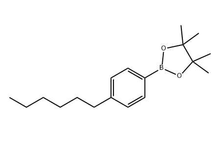 4-(己-1-基)苯硼酸频呢醇酯