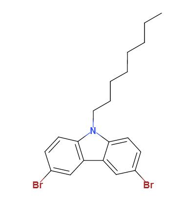 3,6-二溴-9-正辛基咔唑