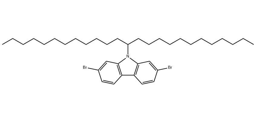 2,7-二溴-9-（1-十二烷基十三烷基）-9H-咔唑