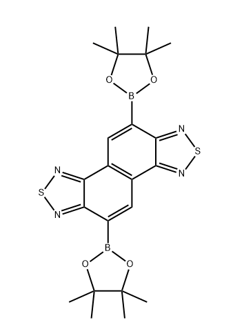 5,10-双(4,4,5,5-四甲基-1,3,2-二氧杂环戊硼烷-2-基)萘并[1,2-C:5,6-C']双([1,2,5]噻二唑)