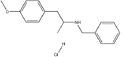 4-甲氧基-ALPHA-甲基-N-(苯甲基)苯乙胺盐酸盐