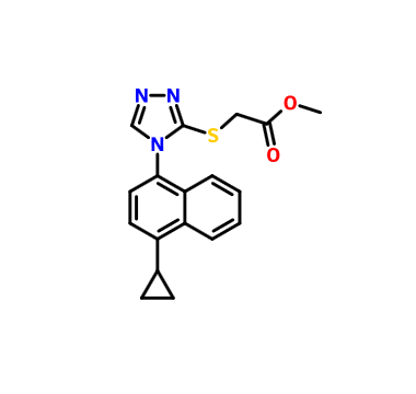 2-[[4-(4-环丙基萘-1-基)-4H-1,2,4-三唑-3-基]硫基]乙酸甲酯