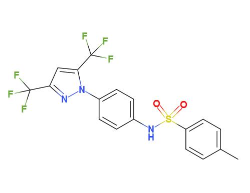 N-[4-[3,5-bis(trifluoromethyl)-1H-pyrazol-1-yl]phenyl]-4-methyl-Benzenesulfonamide