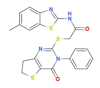 IWP-2,N-(6-甲基-2-苯并噻唑基)-2-[(3,4,6,7-四氢-4-氧代-3-苯基噻吩并[3,2D]嘧啶-2-基)硫基]乙酰胺