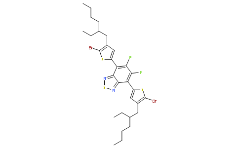 4,7-二(5-溴-4-乙基己基噻吩基-2-)-5,6-二氟-2,1,3-苯并噻二唑
