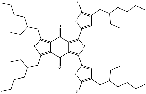 1,3-双[(5-溴-4-(2-乙基己基)噻吩-2-基]-5,7--双(2-乙基己基)苯并[1,2-C:4,5-C']二噻吩-4,8-二酮