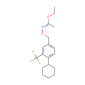 N-[[4-环己基-3-(三氟甲基)苯基]甲氧基]亚氨基乙酸乙酯