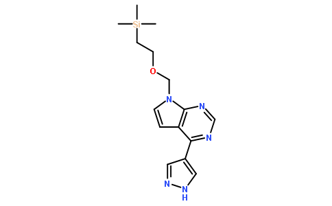 4-(1H-吡唑-4-基)-7-((2-(三甲基甲硅烷基)乙氧基)-甲基)-7h-吡咯并[2,3-d]嘧啶