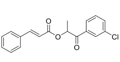 1-(3-chlorophenyl)-1-oxopropan-2-yl cinnamate