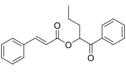 1-oxo-1-phenylpentan-2-yl cinnamate