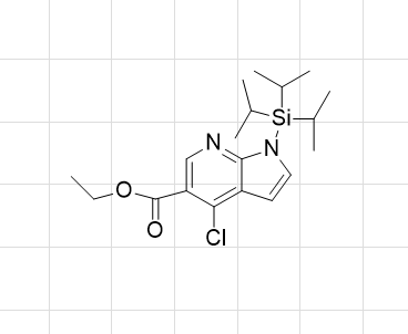 4-氯-1-(三异丙基甲硅烷基)-1H-吡咯并[2,3-B]吡啶-5-甲酸乙酯