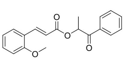 1-oxo-1-phenylpropan-2-yl (E)-3-(2-methoxyphenyl)acrylate