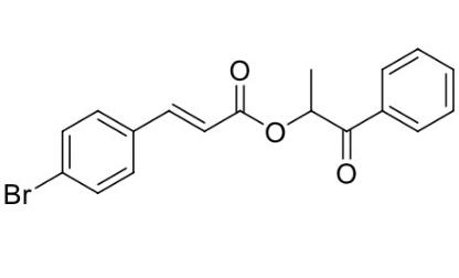 1-oxo-1-phenylpropan-2-yl (E)-3-(4-bromophenyl)acrylate