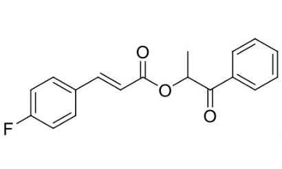 1-oxo-1-phenylpropan-2-yl (E)-3-(4-fluorophenyl)acrylate