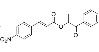 1-oxo-1-phenylpropan-2-yl (E)-3-(4-nitrophenyl)acrylate