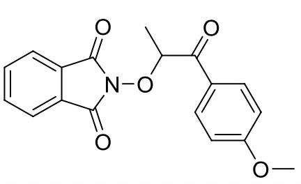 2-((1-(4-methoxyphenyl)-1-oxopropan-2-yl)oxy)isoindoline-1,3-dione