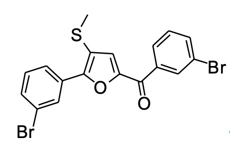 2-间溴苯基-5-间溴苯甲酰基-3-甲硫基呋喃