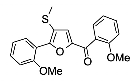 2-邻甲氧苯基-5-邻甲氧苯甲酰基-3-甲硫基呋喃
