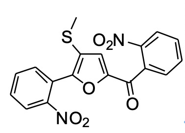2-邻硝基苯基-5-邻硝基苯甲酰基-3-甲硫基呋喃