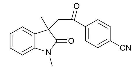 4-(2-(1,3-二甲基-2-氧代吲哚啉-3-基)乙酰腈)