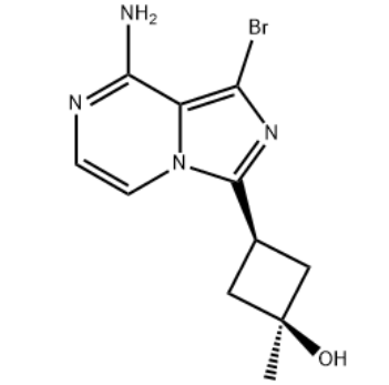 3-(8-AMINO-1-BROMO-IMIDAZO[1,5-A]PYRAZIN-3-YL)-1-METHYL-CYCLOBUTANOL