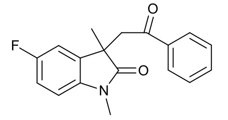 5-氟-1,3-二甲基-3-(2-氧代-2-苯甲基)吲哚啉-2-酮