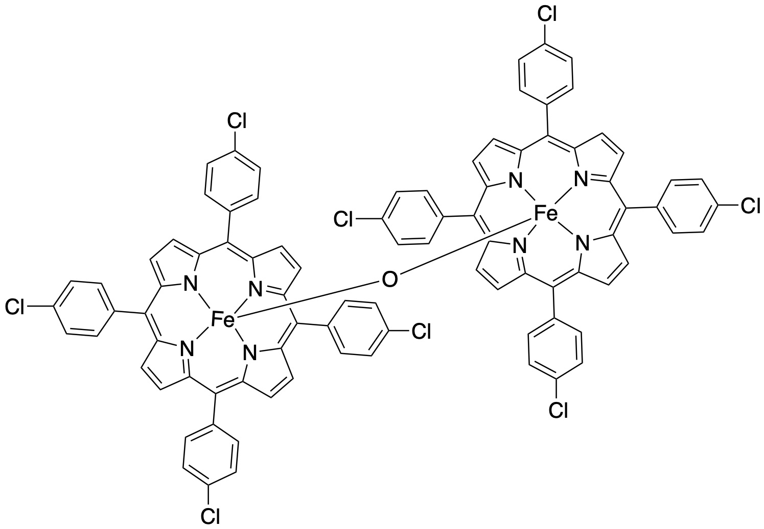 μ-氧-双四对氯苯基卟啉铁