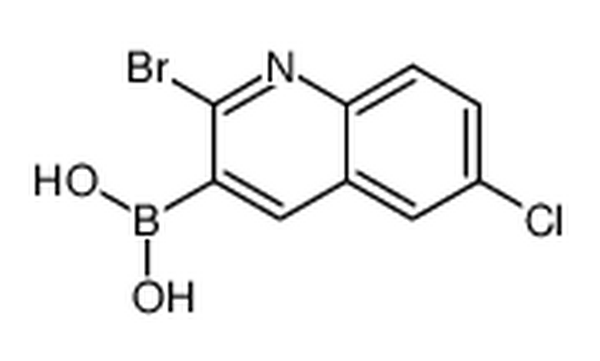 B-(2-溴-6-氯-3-喹啉)硼酸