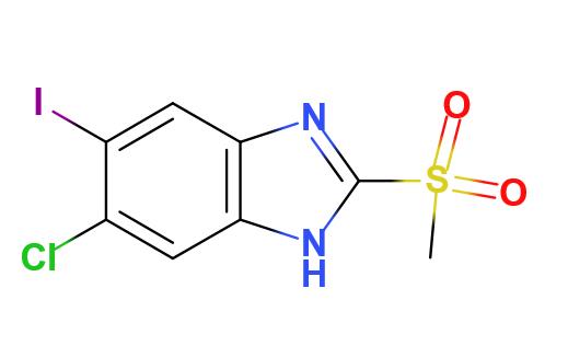 5-氯-6-碘-2-(甲基磺酰基)-1H-苯并[d]咪唑