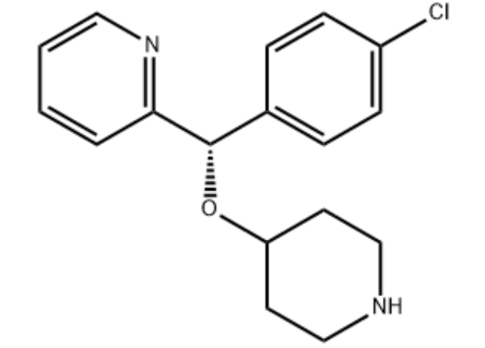 (S)-2-[(4-氯苯基)(4-哌啶氧基)甲基]吡啶