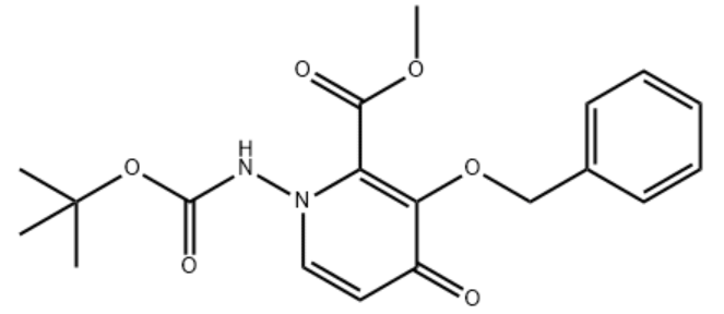 METHYL 3-(BENZYLOXY)-1-((TERT-BUTOXYCARBONYL)AMINO)-4-OXO-1,4-DIHYDROPYRIDINE-2-CARBOXYLATE