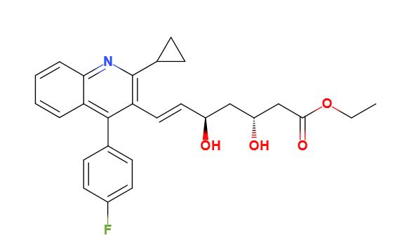 （3R,5R,6E）-7-[2-环丙基-4-（4-氟苯基）-3-喹啉基]-3，5-二羟基-6-庚烯酸乙酯