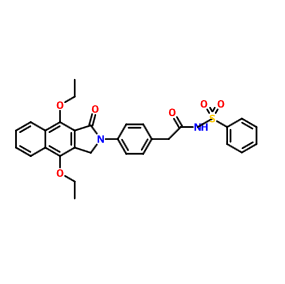 2-(4-(4,9-二乙氧基-1-氧代-1H-苯并[f]异吲哚-2(3H)-基)苯基)-N-(苯基磺酰基)乙酰胺
