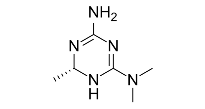 1,3,5-Triazine-2,4-diamine,1,6-dihydro-N,N,6-trimethyl-,(+)-(9CI)