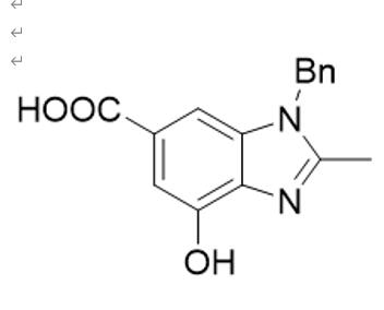 1-苄基-4-羟基-2-甲基-1H-苯并咪唑-6-羧酸