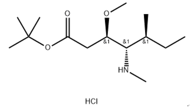 （3R,4S,5S)-叔丁基3-甲氧基-5-甲基-4-(甲基氨基)庚酸酯盐酸盐