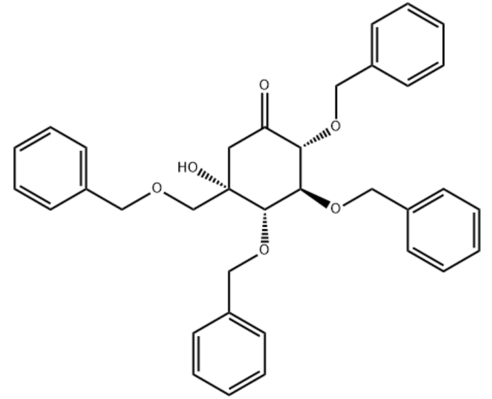 (2R,3S,4S,5S)-5-羟基-2,3,4-三(苄氧基)-5-[(苄氧基)甲基]-环己酮