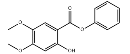 2-羟基-4,5-二甲氧基苯甲酸苯酯