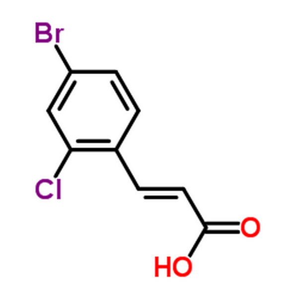 4-溴-2-氯肉桂酸