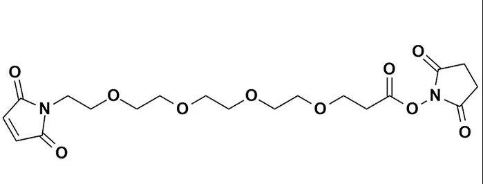 Mal-PEG4-NHS ester，马来酰亚胺-四聚乙二醇-丙烯酸琥珀酰亚胺酯